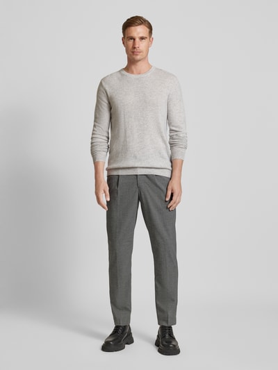 SELECTED HOMME Regular Fit Hose mit Bundfalten Model 'LEROY' Anthrazit 1