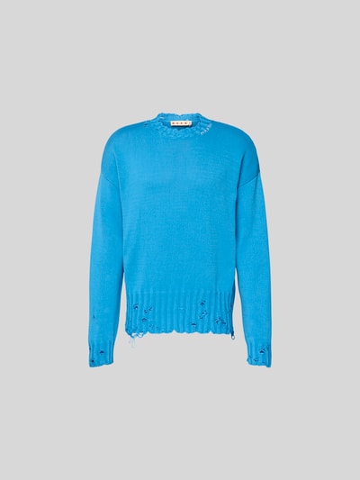 Marni Pullover in Strick-Optik im Used-Look Sky 2