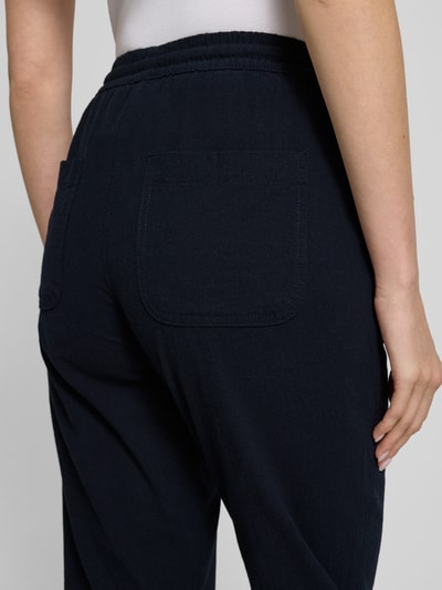 Soyaconcept Tapered fit broek met steekzakken, model 'Cissie' Marineblauw - 3