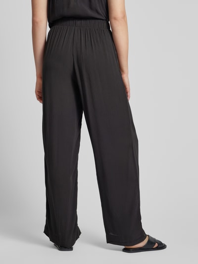 ICHI Wide leg stoffen broek met bandplooien, model 'MARRAKECH'  - 5