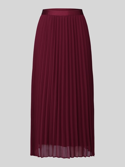 s.Oliver BLACK LABEL Plissérok met schwingende volantzoom Bordeaux - 2