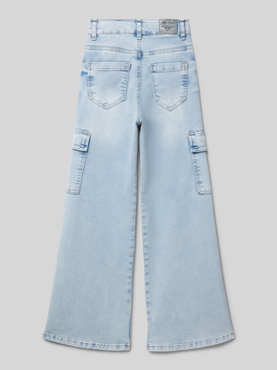 Blue Effect Loose fit jeans met cargozakken Lichtblauw - 3