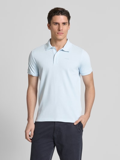 Geox Koszulka polo o kroju regular fit z kołnierzykiem polo Jasnoniebieski 4