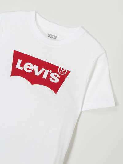 Levi’s® Kids T-shirt met labelprint Wit - 2