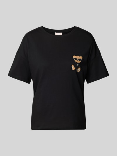 Liu Jo White T-shirt met motiefpatch Zwart - 2