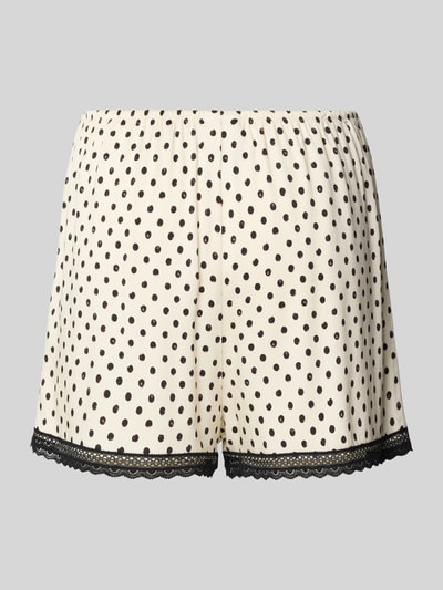 HUGO Pyjama-Shorts mit elastischem Bund Modell 'POLKA' Offwhite 3