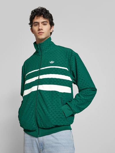 adidas Originals Sweatjack met opstaande kraag Donkergroen - 3