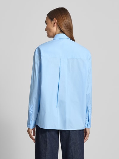 Liu Jo White Relaxed fit overhemdblouse met broderie anglaise Lichtblauw - 5