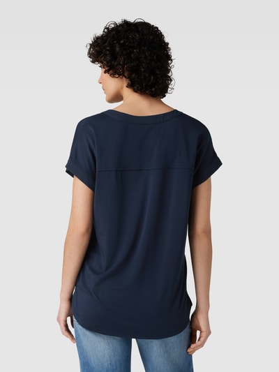 Fransa T-shirt met V-hals, model 'Liv' Marineblauw - 5