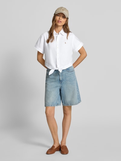 Polo Ralph Lauren Regular fit blouse met knoopdetail Wit - 1