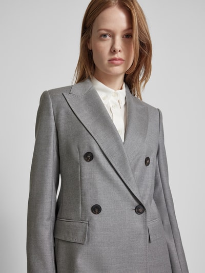 Max Mara Studio Blazer mit Pattentaschen Hellgrau 3