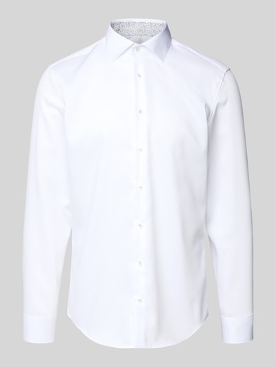 SEIDENSTICKER Koszula biznesowa o kroju slim fit z listwą guzikową Biały 2