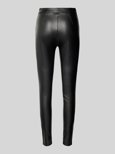 Only Spodnie o kroju slim fit z imitacji skóry z elastycznym pasem model ‘JESSIE’ Czarny 3