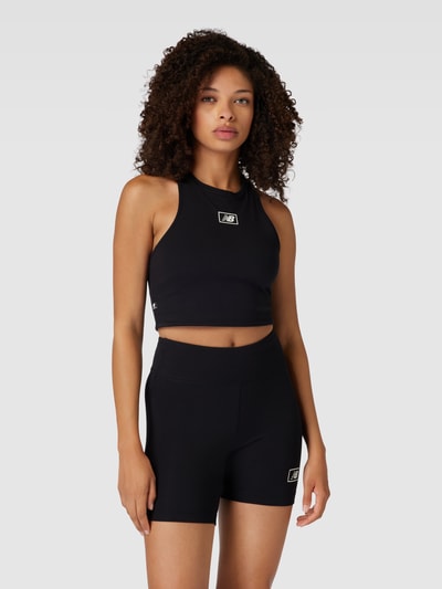 New Balance Crop Top mit Logo-Print Black 4