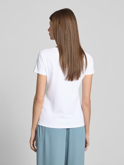 zero T-shirt met labelprint Wit - 5