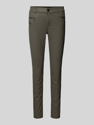 Angels Skinny Fit Jeans mit Reißverschlusstaschen Modell 'MALOU' Schlamm 2