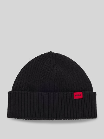 HUGO Beanie aus Schurwoll-Mix Modell 'XUSH' Black 2