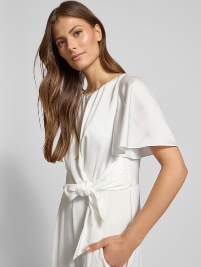 Christian Berg Cocktail Jumpsuit mit Knotendetail Ecru 3