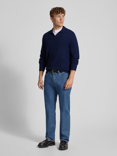 Christian Berg Men Strickpullover aus Woll-Kaschmir-Mix Marine 1