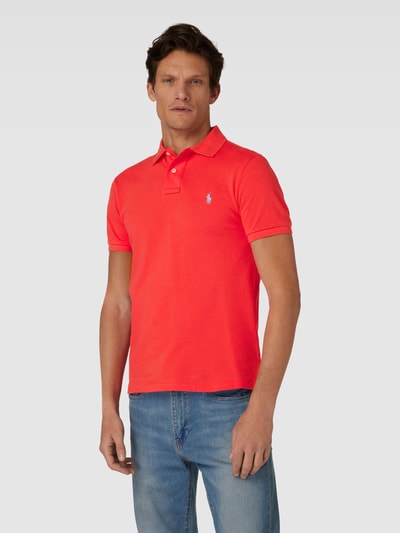 Polo Ralph Lauren Slim fit poloshirt met logostitching Rood - 4