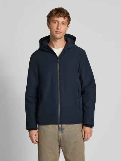 Blend Jack met capuchon en ritszakken, model 'EON' Donkerblauw - 4