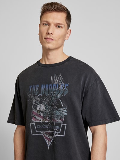 THE KOOPLES T-shirt met labelprint Zwart - 3