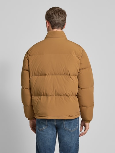 Lacoste Regular fit donsjack met opstaande kraag en geïntegreerde capuchon Camel - 5