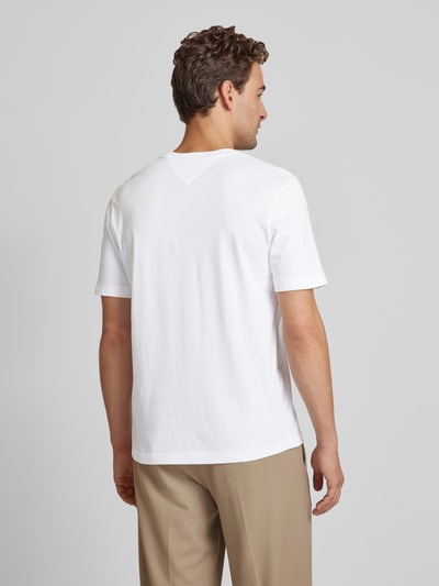 Tommy Hilfiger Regular fit T-shirt met labelstitching Wit - 5