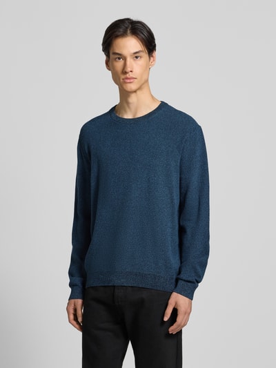 Tom Tailor Regular fit gebreide pullover van zuiver katoen Petrol - 4