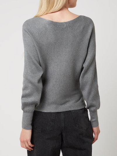 Only Pullover met ribstructuur, model 'Adaline'   Middengrijs - 5