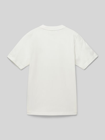 adidas Originals T-shirt met labelstitching, model 'CLOWHI' Offwhite - 3