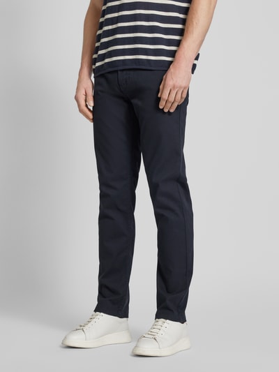 Christian Berg Men Regular fit broek in 5-pocketmodel Marineblauw - 4