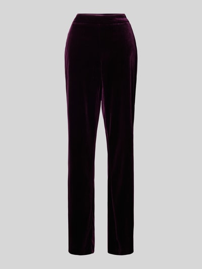 STEHMANN Straight Leg Stoffhose mit elastischem Bund Modell 'Flanna' Bordeaux 2