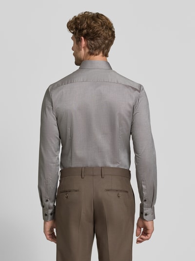 OLYMP No. Six Super Slim Fit Businesshemd aus Baumwoll-Mix Sand 5