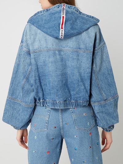 Tommy Jeans Cropped Jeansjacke mit Kapuze Modell 'Carol' Jeansblau 5