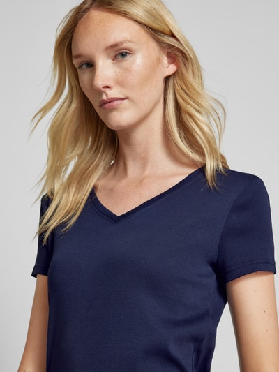 Lauren Ralph Lauren T-shirt met V-hals Donkerblauw - 3