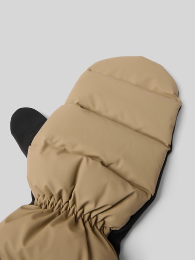 RAINS Handschuhe mit Steppnähten Modell 'Lohja' Beige 3