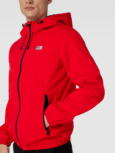 MC2 Saint Barth Windbreaker met labeldetail, model 'KAURIS' Rood - 3