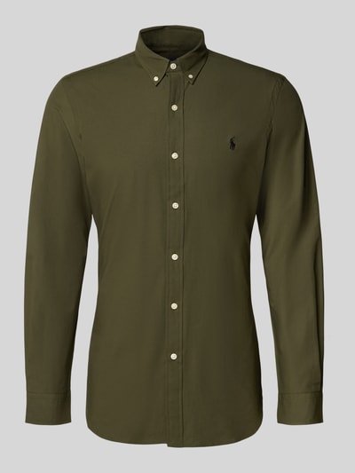 Polo Ralph Lauren Freizeithemd mit Knopfleiste Oliv 2