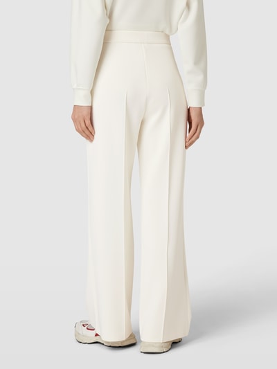 Calvin Klein Womenswear Spodnie z szeroką nogawką i przeszytymi zakładkami w pasie Złamany biały 5