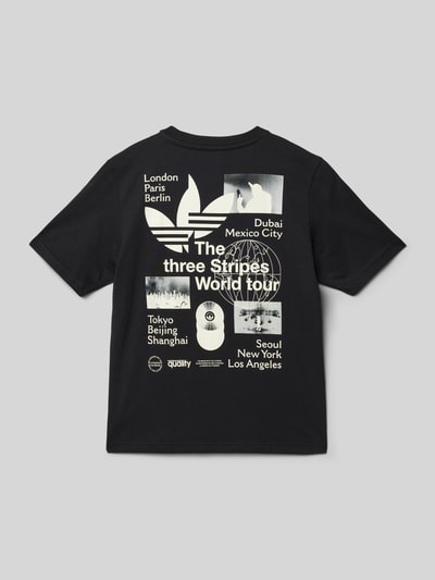 adidas Originals T-shirt met labelprint Zwart - 3