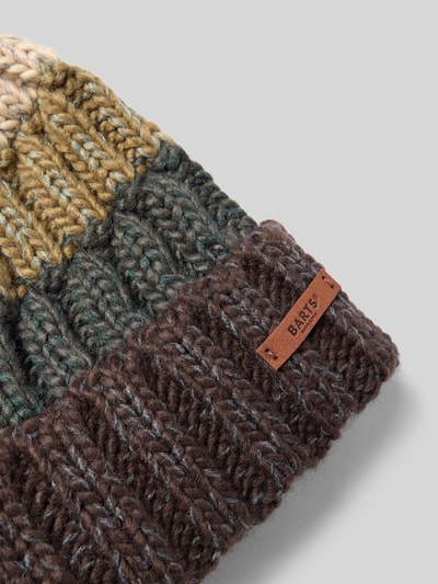 Barts Gebreide muts met pompon, model 'WILHELM' Petrol - 2