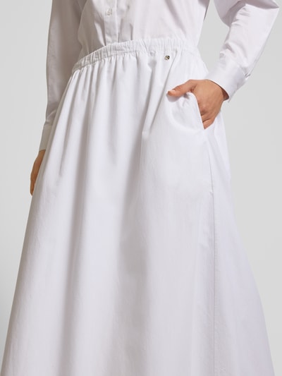 BOSS Orange Maxirock mit elastischem Bund Weiss 3