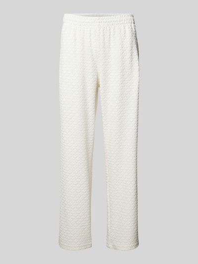 adidas Originals Straight Leg Sweatpants mit Strukturmuster Weiss 2