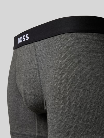 BOSS Boxershorts mit elastischem Logo-Bund Anthrazit Melange 2