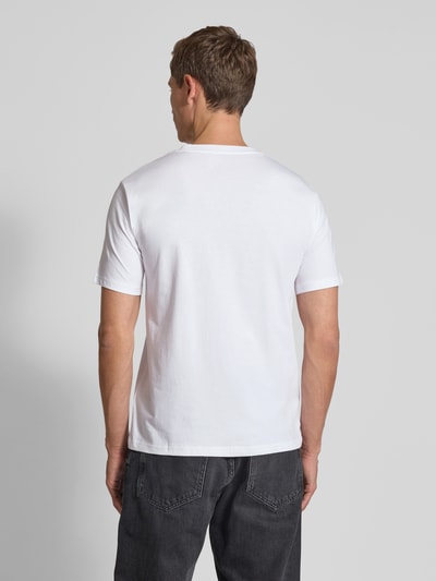 Marc O'Polo T-Shirt mit Label-Print Weiss 5