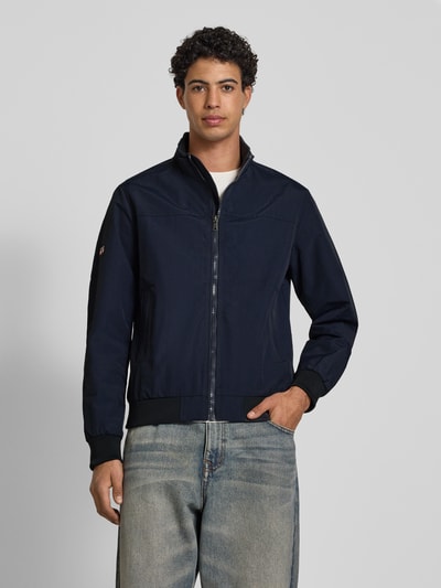 Superdry Jacke mit Leistentaschen Modell 'Harrington' Dunkelblau 4