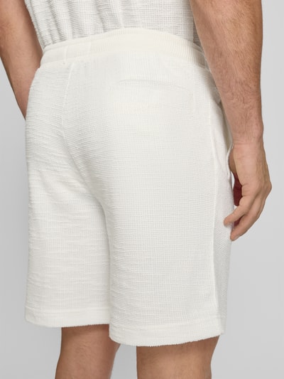 Marc O'Polo Relaxed Fit Sweatshorts aus Baumwoll-Mix Offwhite 3
