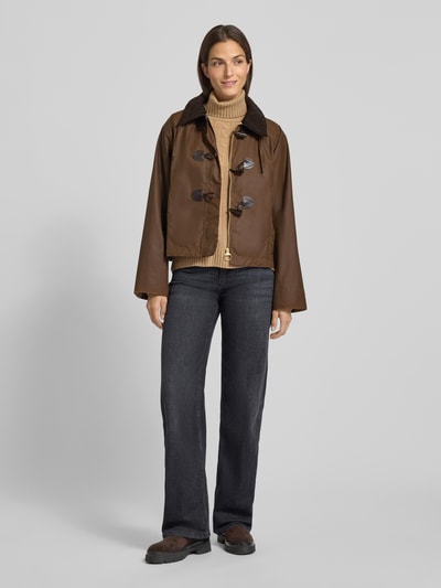 Barbour Loose fit houtje-touwtjejas van puur katoen, model 'MYRA' Middenbruin - 1