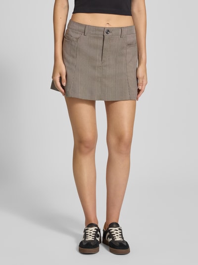 Noisy May Minirock mit Eingrifftaschen Modell 'WERA' Hellbraun 4